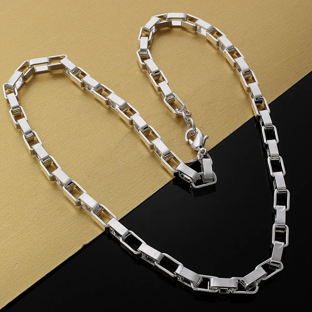 Bracelet et collier Nathanaël Homme argent