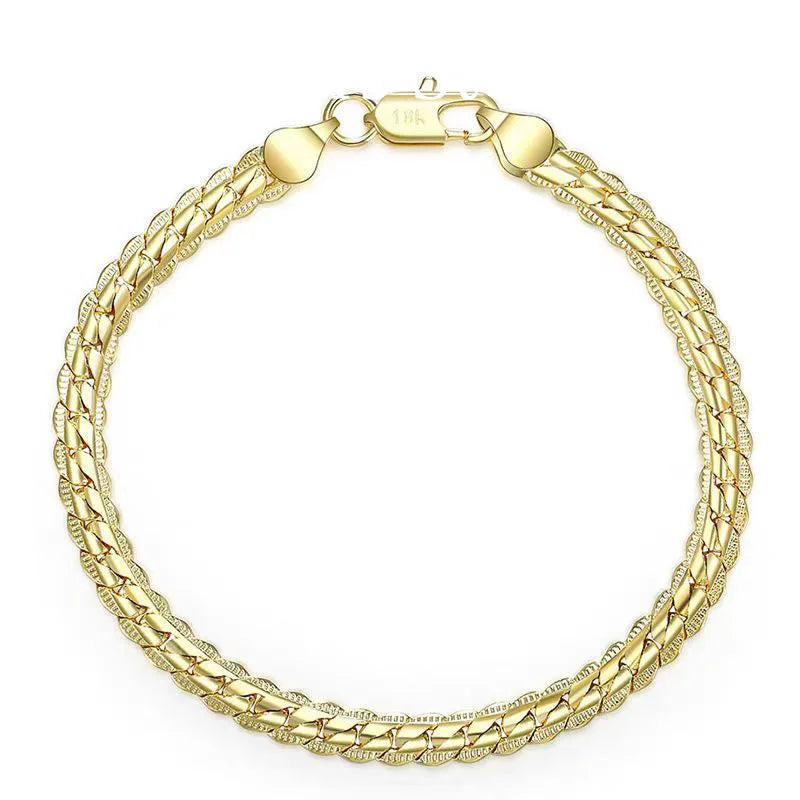 Bracelet Stacy argent et plaqué or 18k