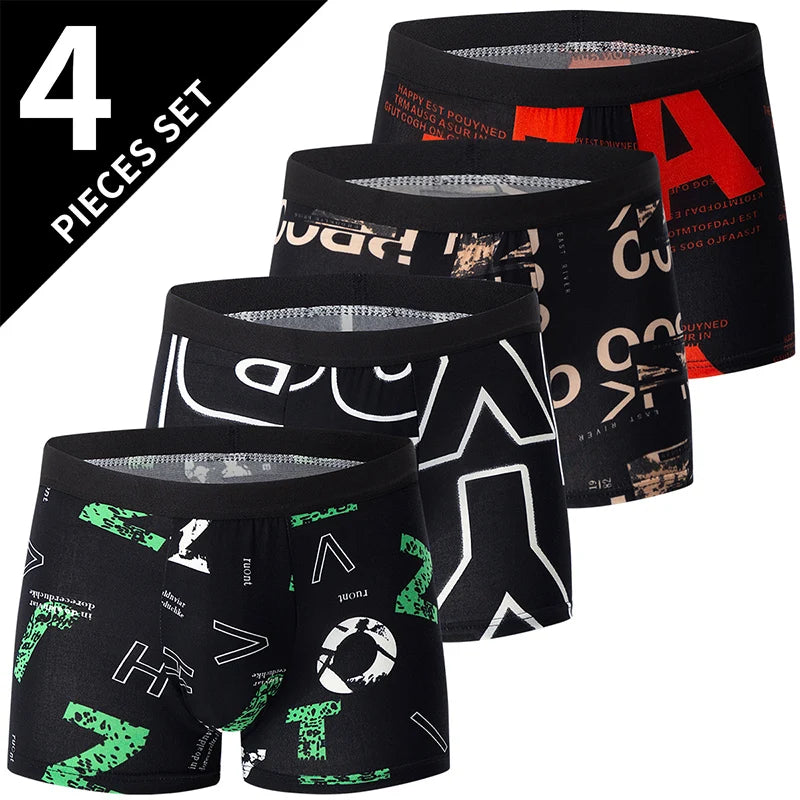 Caleçon à motif x 4