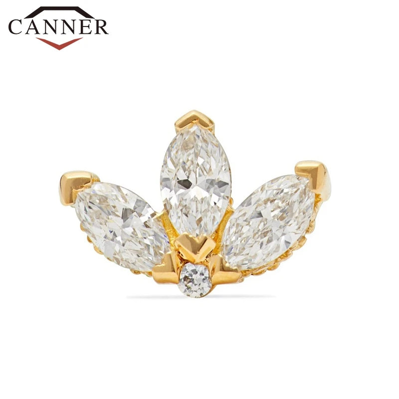 Boucles d'oreilles duchesse argent et zirconium
