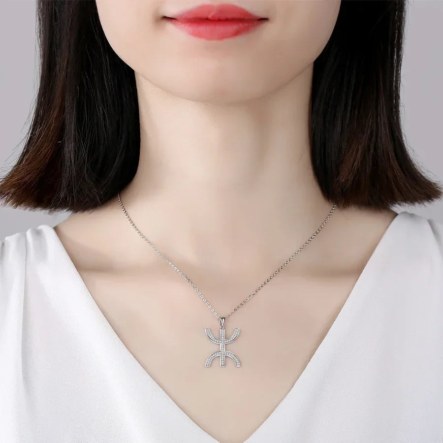 Collier Amazigh argent zirconium