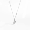 Collier initial argent