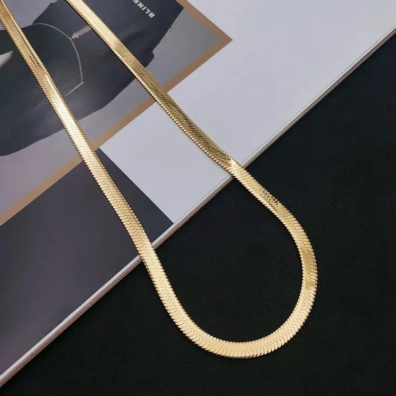Collier chaîne dorée
