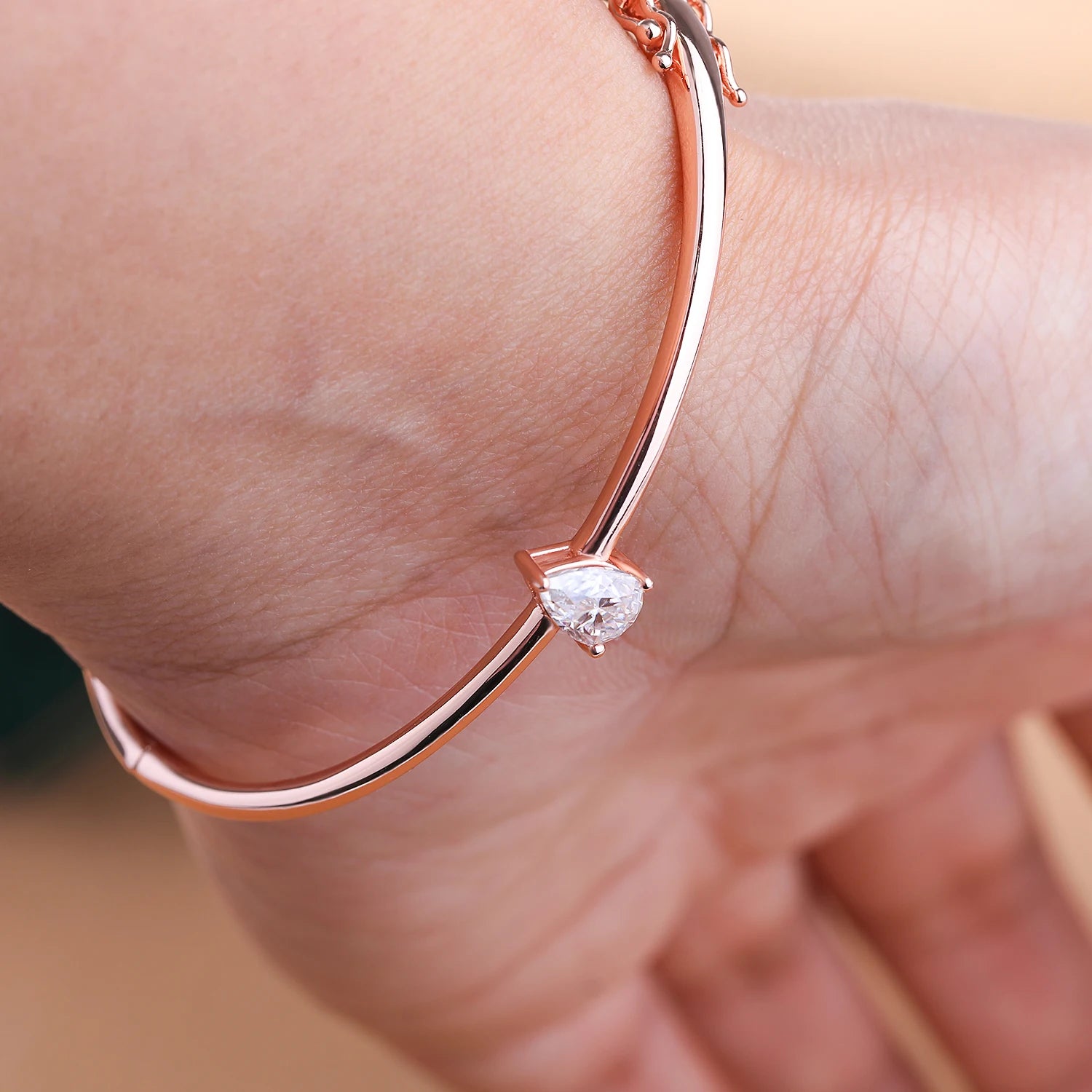 Bracelet Théodora argent moissanite véritable