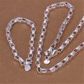 Bracelet et collier Nathanaël Homme argent