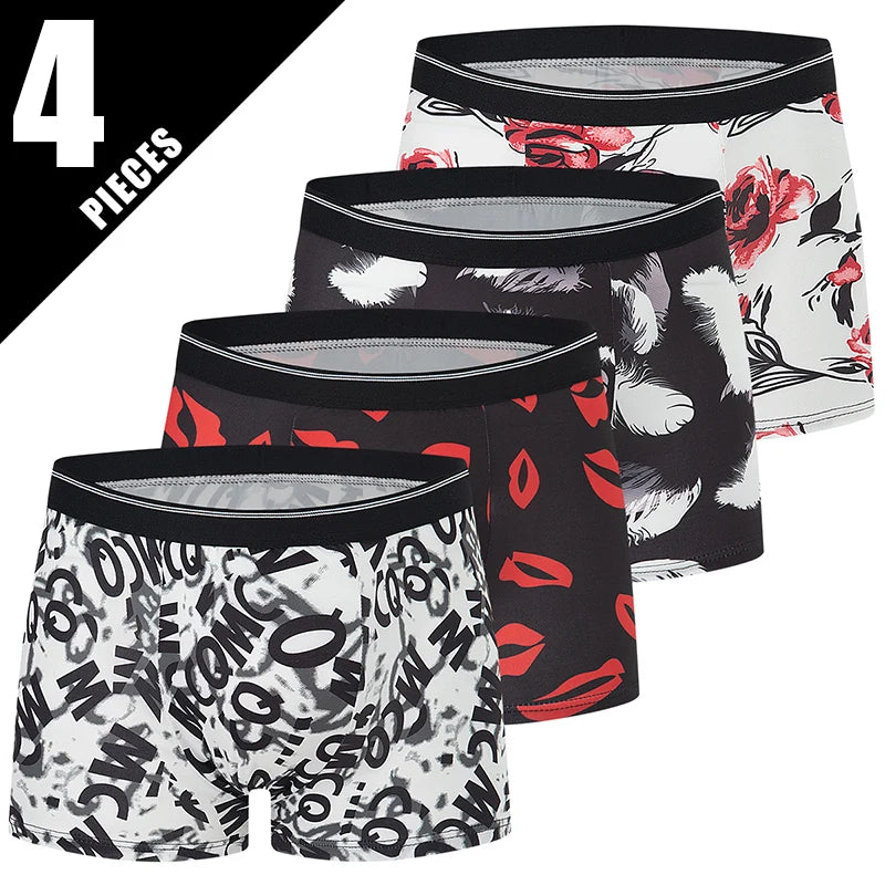 Caleçon à motif x 4