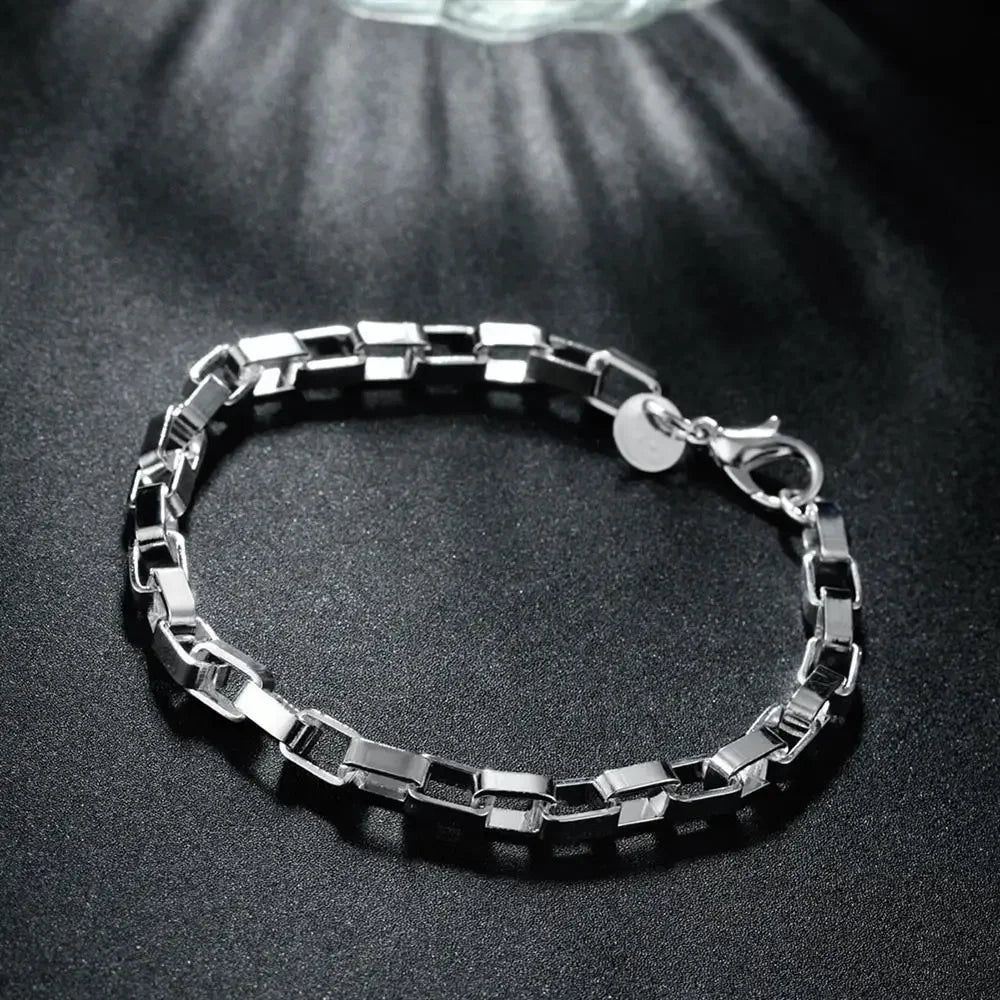 Bracelet et collier Nathanaël Homme argent