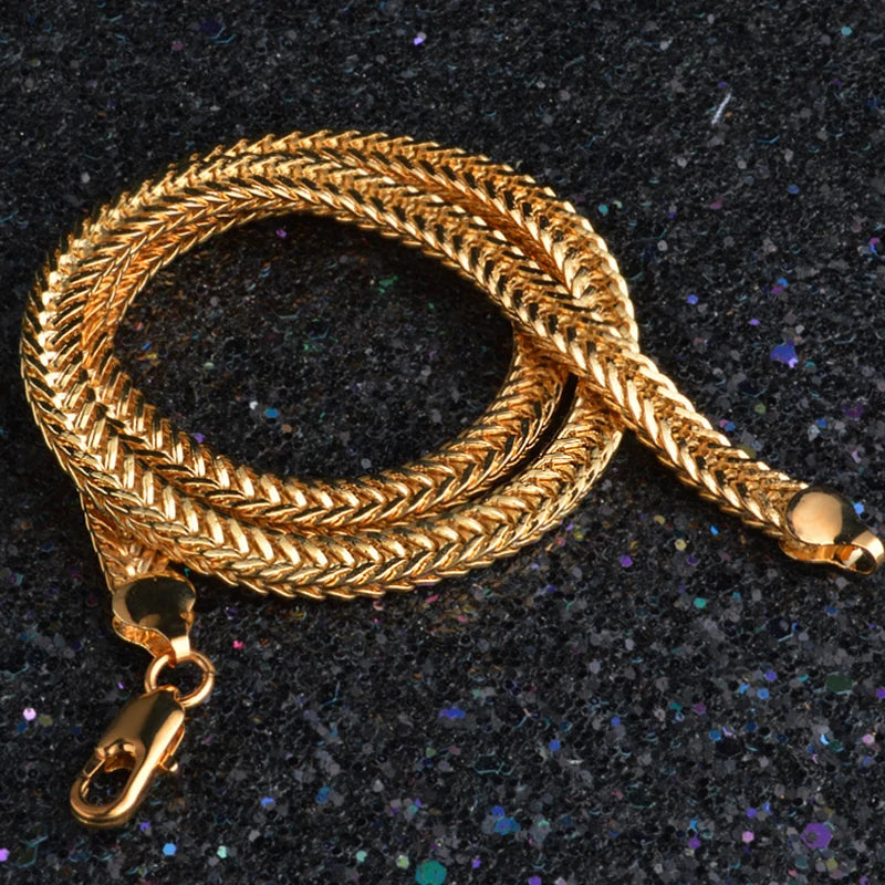 Collier Paul Argent plaqué or Homme