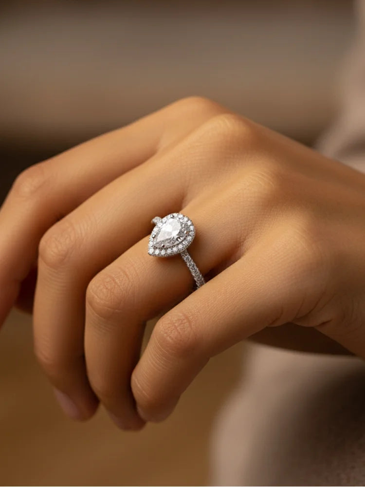 Bague Henna argent zirconium