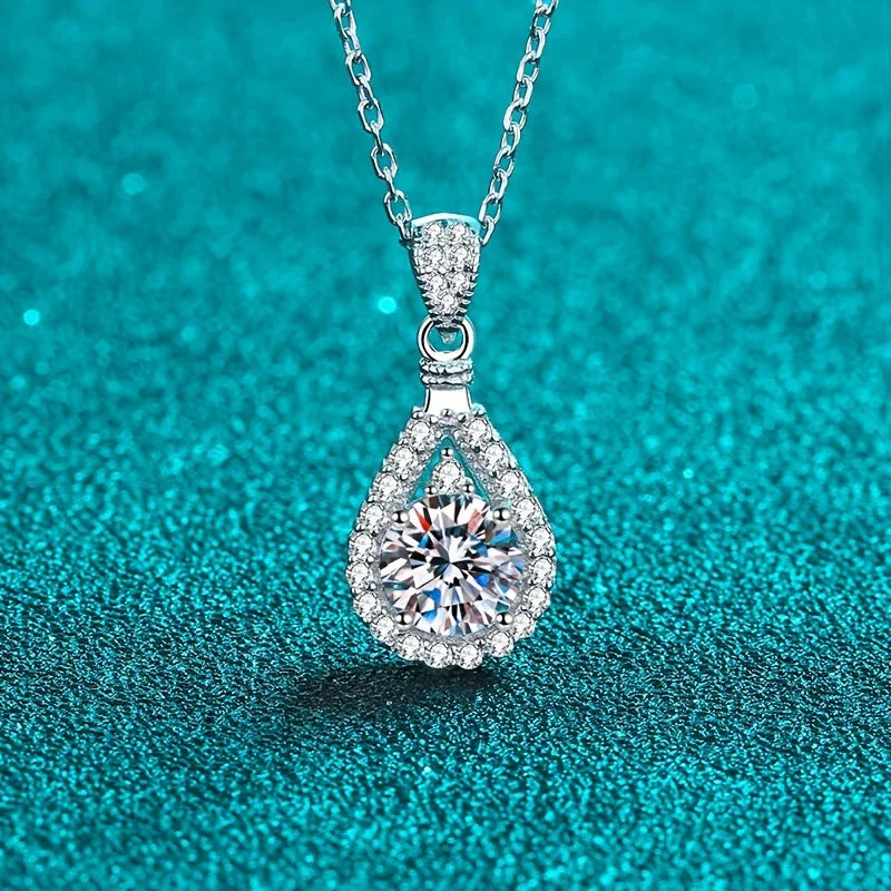 Collier Saadia Argent plaqué or blanc 18k