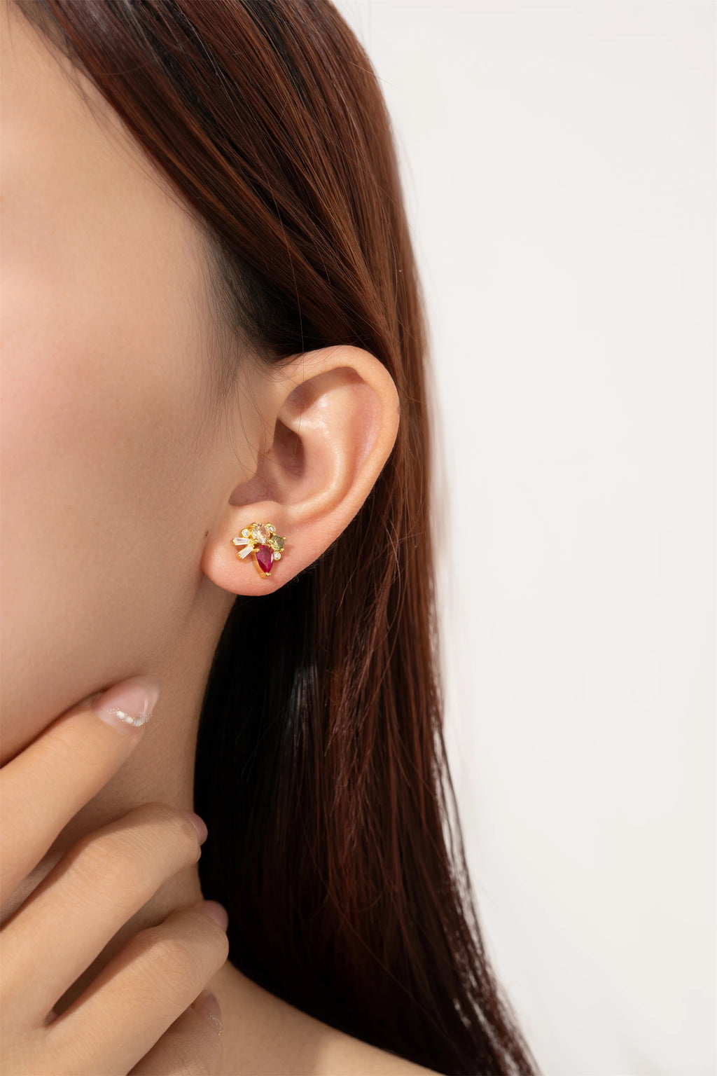 Boucles d'oreilles Paola argent zirconium