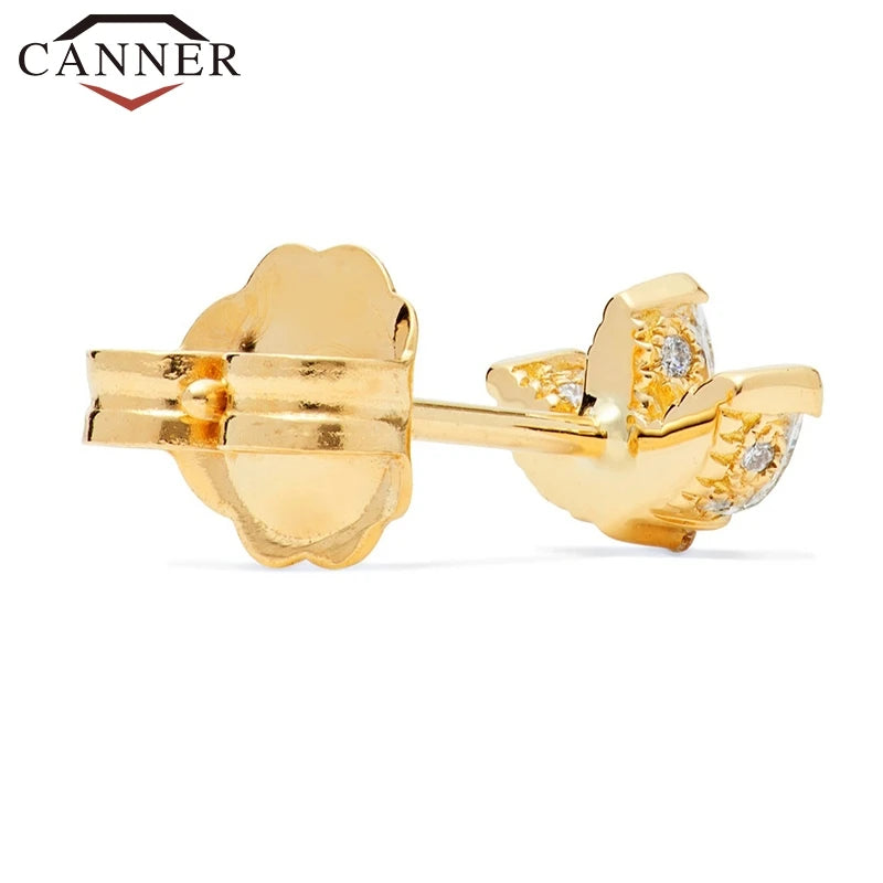 Boucles d'oreilles duchesse argent et zirconium