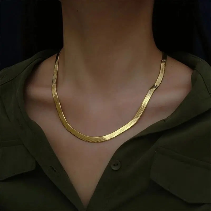 Collier chaîne dorée