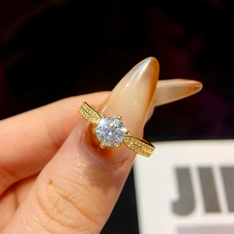 Bague Yes argent moissanite