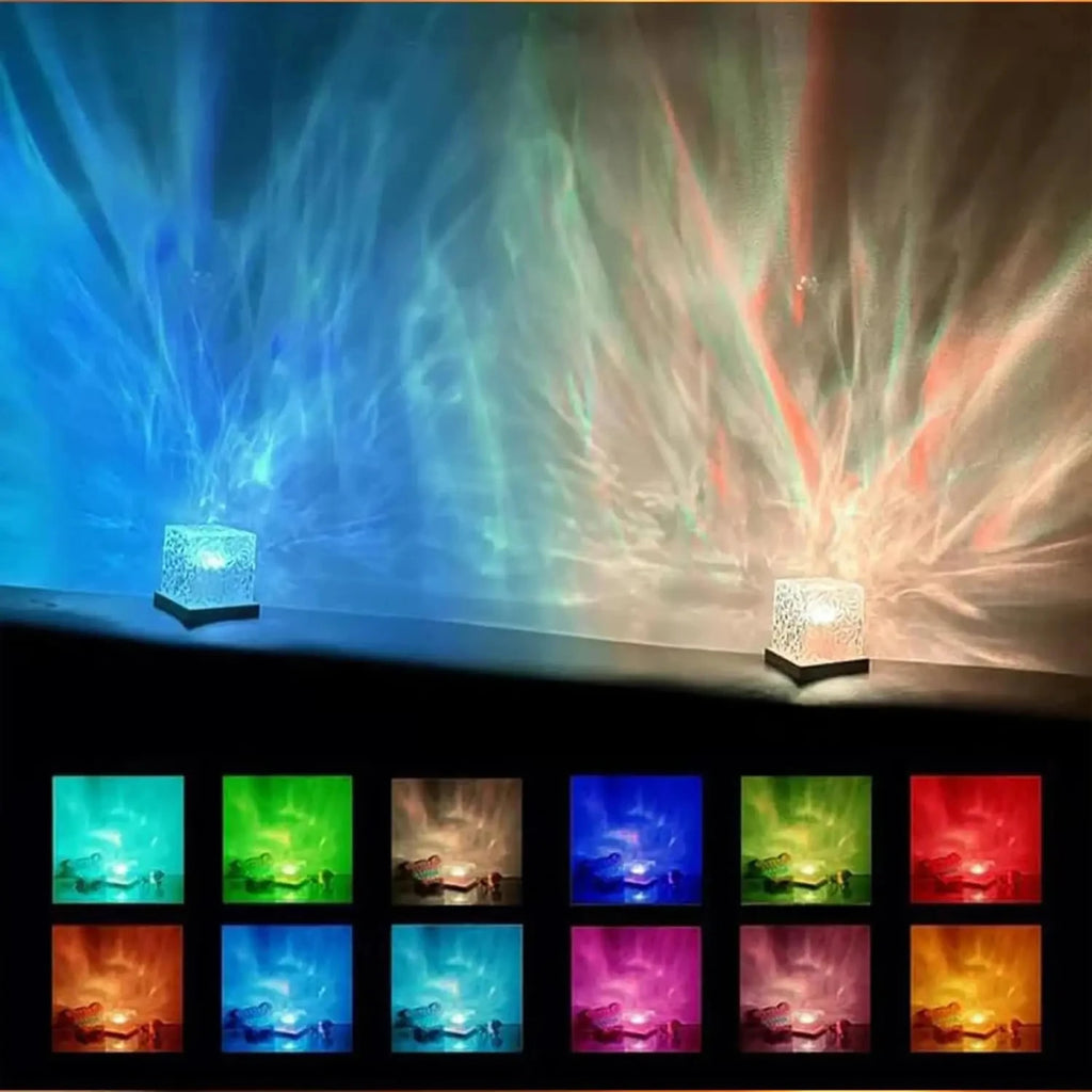 Lampe de table, projecteur rechargeable 16 couleurs