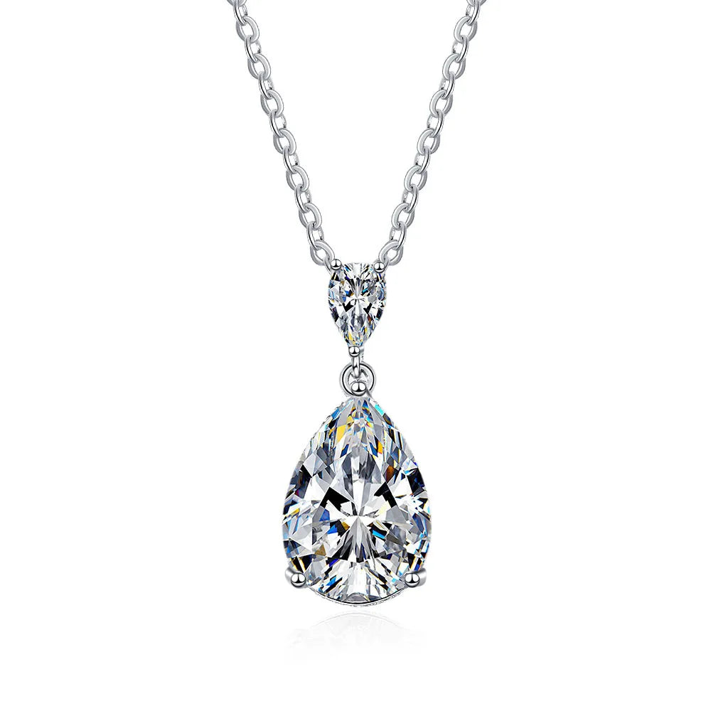 Collier Bialy argent zirconium