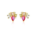 Boucles d'oreilles Paola argent zirconium