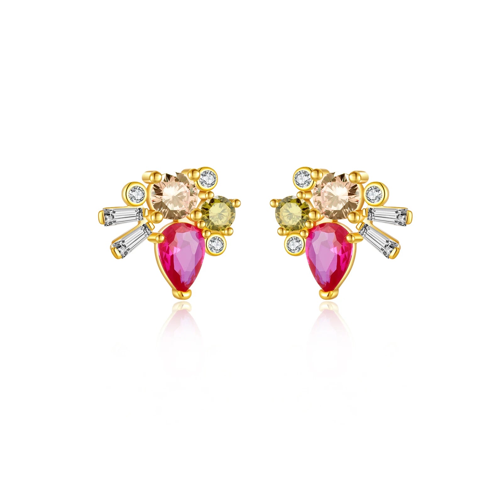 Boucles d'oreilles Paola argent zirconium