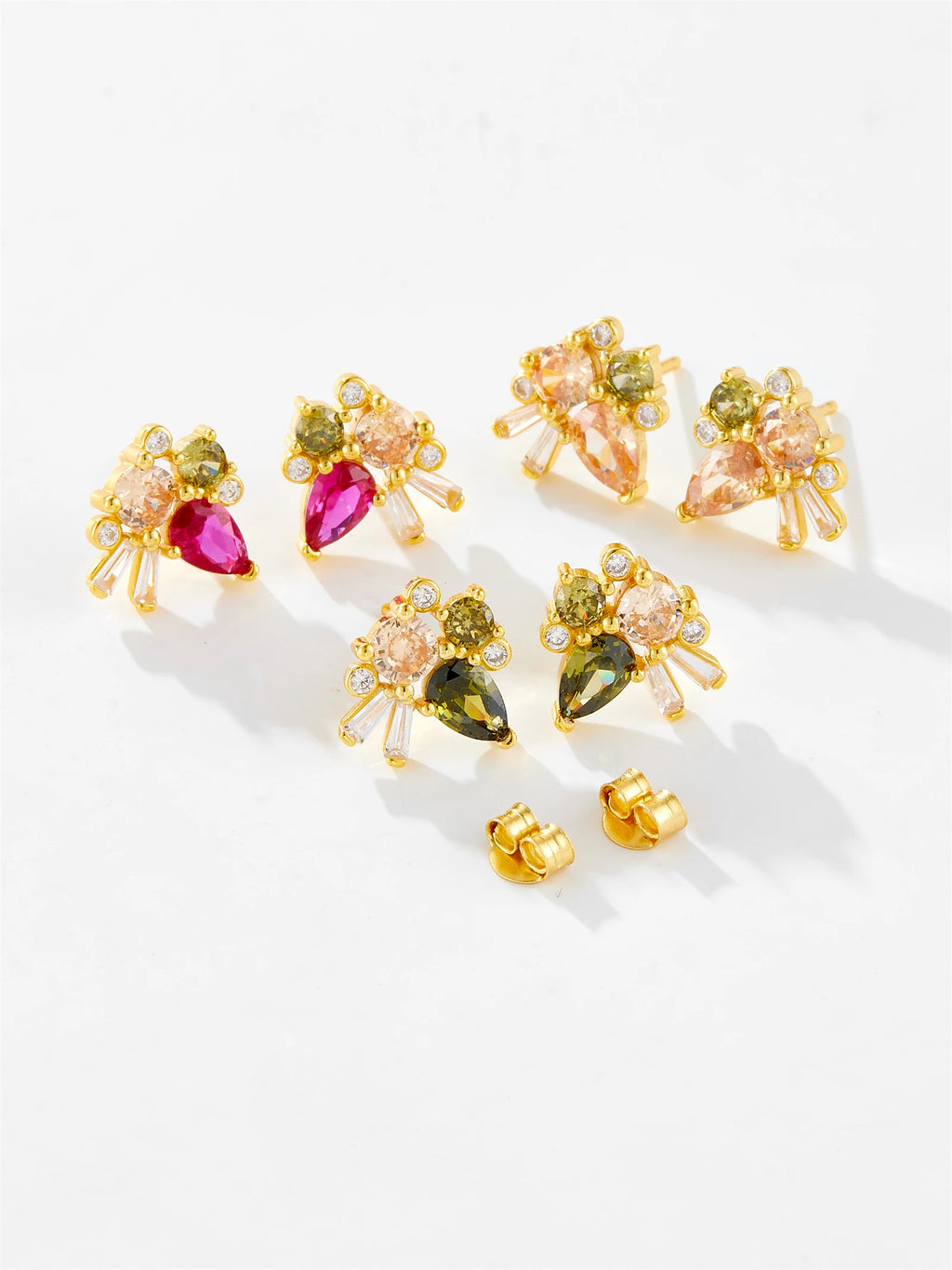 Boucles d'oreilles Paola argent zirconium
