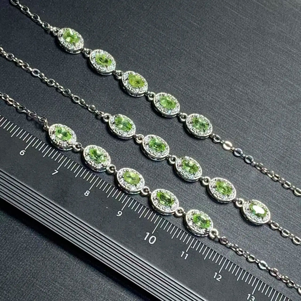 Bracelet Chancy Peridots naturels