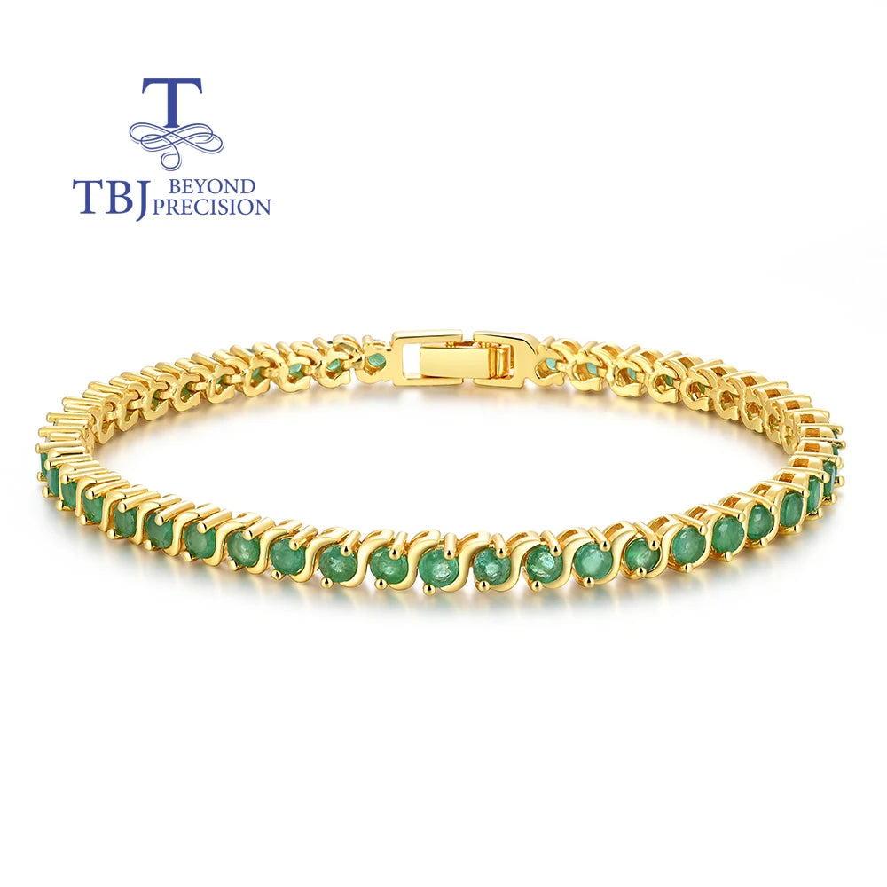 Bracelet Greny argent ou plaqué or 24K pierres naturelles