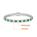 Bracelet Pire argent et moissanite diamand