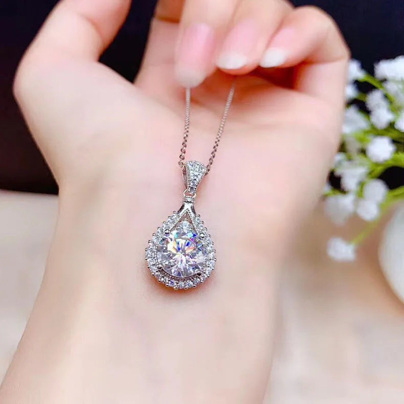 Collier Saadia Argent plaqué or blanc 18k