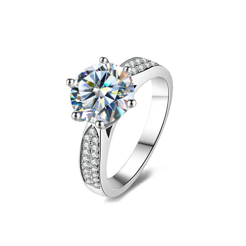 Bague Yes argent moissanite