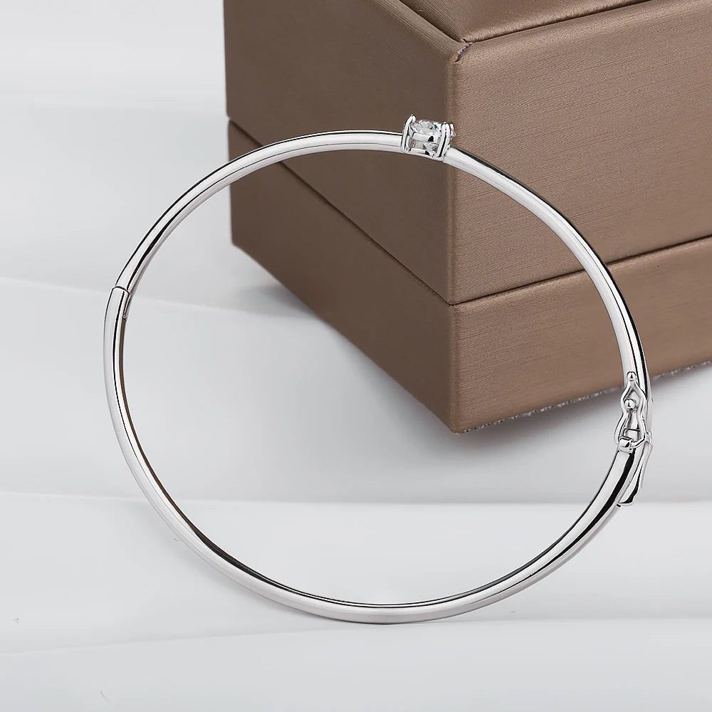 Bracelet Théodora argent moissanite véritable