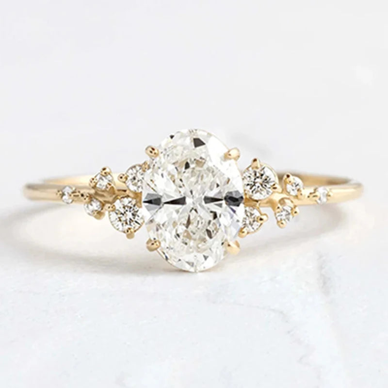 Bague Amira argent moissanite