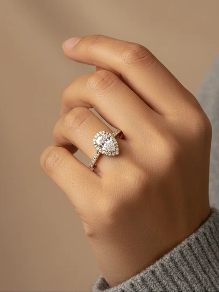 Bague Henna argent zirconium