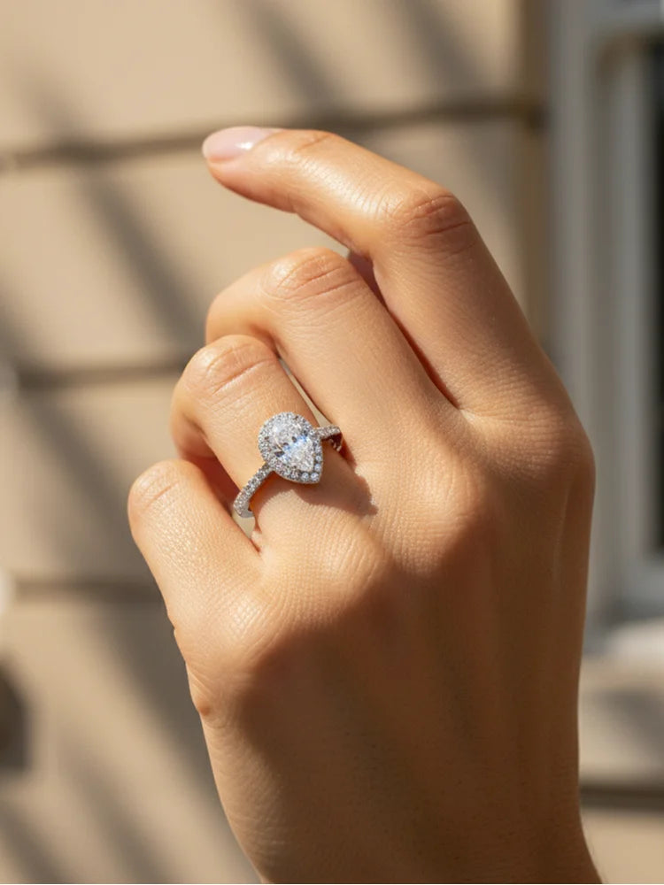 Bague Henna argent zirconium