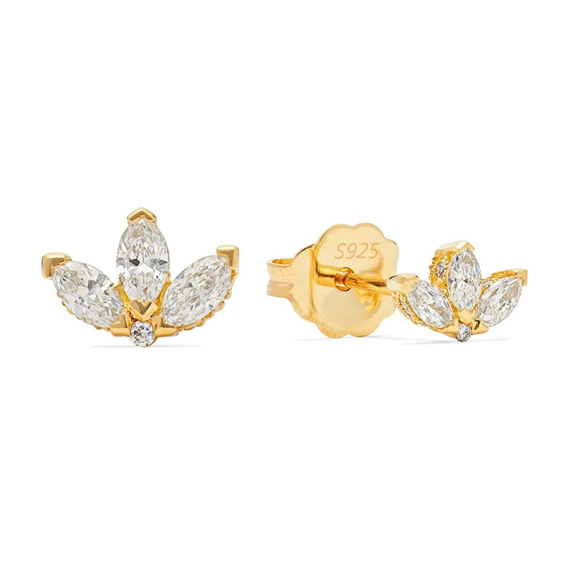Boucles d'oreilles duchesse argent et zirconium