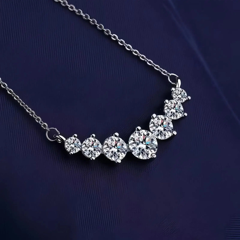 Collier Charlie argent et zirconium