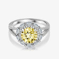 Bague Lovely argent et moissanite diamand