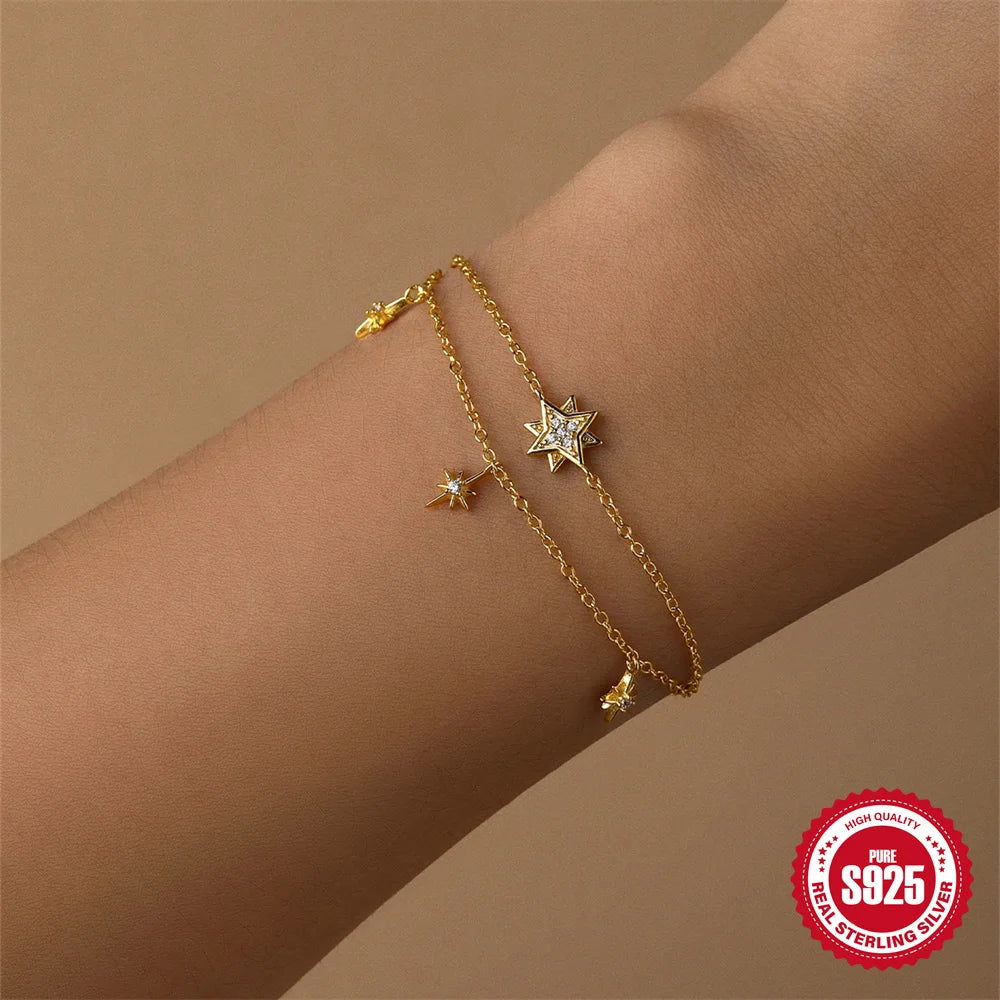 Bracelet bague Zineb argent zirconium