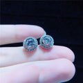 Boucles d'oreilles Mandy moissanite diamand