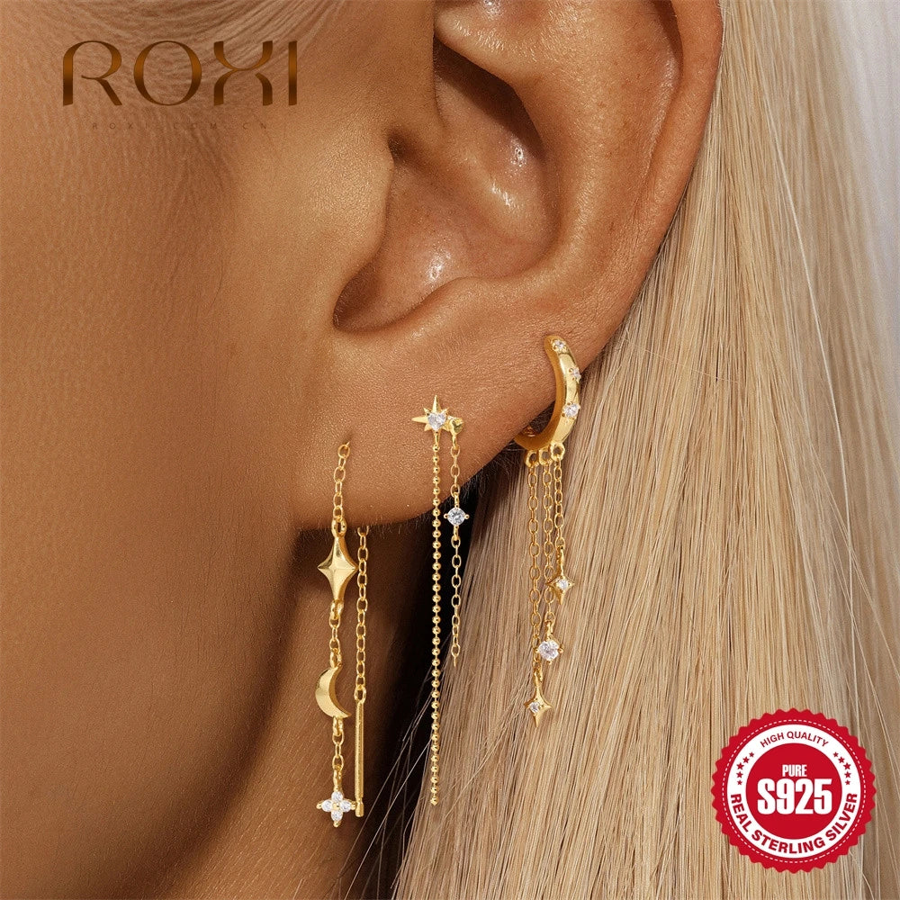 Boucles d'oreilles Roxy argent